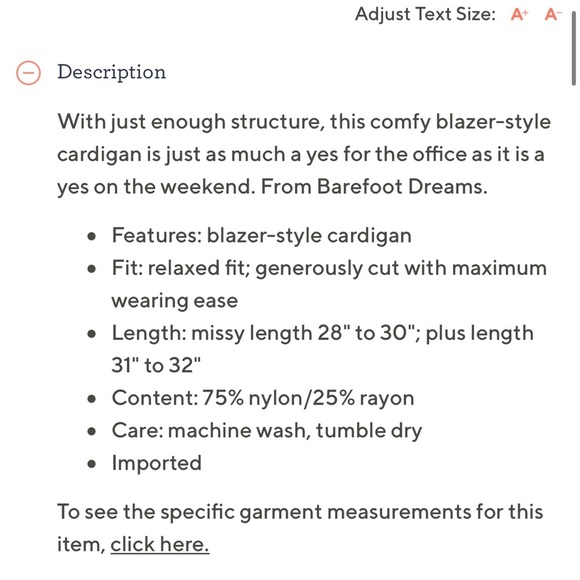 ✅Barefoot Dreams CozyChic Lite color in Carbon Blazer Cardigan - Picture 14 of 15